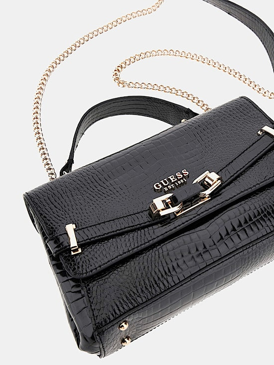 Silvye croc-print crossbody