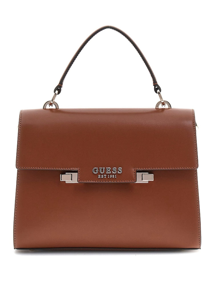 Guess 100% Cotton Aldith Top Handle Flap Bag