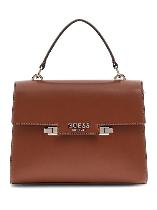 Guess 100% Cotton Aldith Top Handle Flap Bag