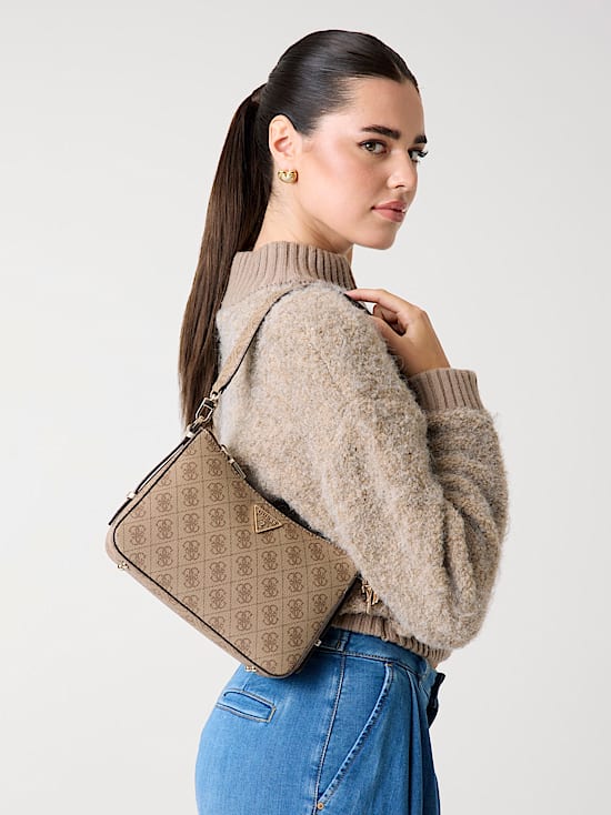 Noelle saffiano shoulder bag