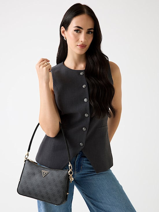 Noelle saffiano shoulder bag