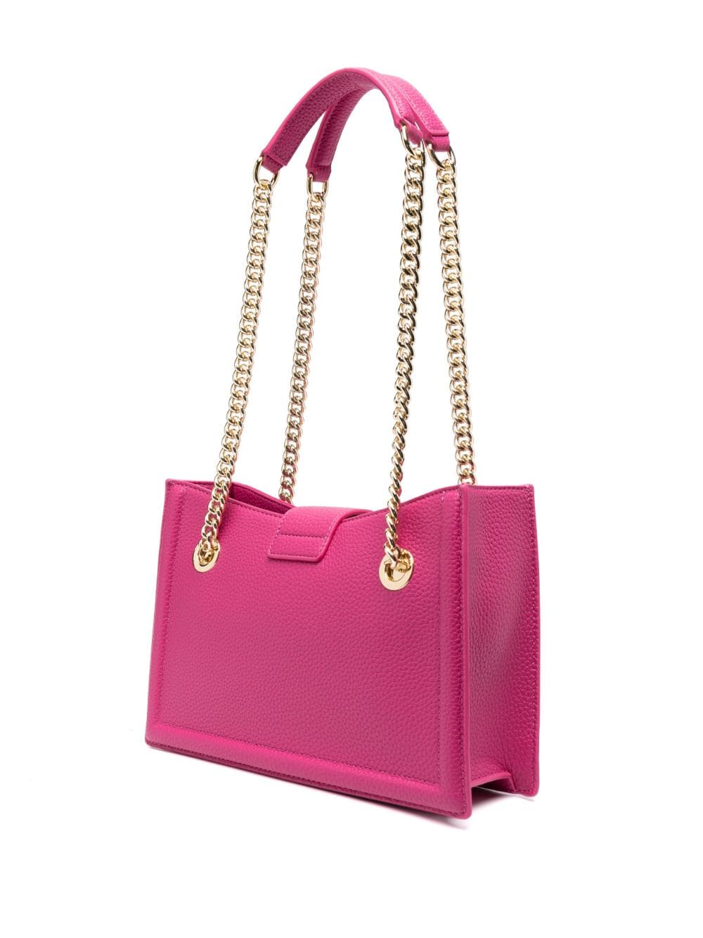 logo-engraved buckle shoulder bag