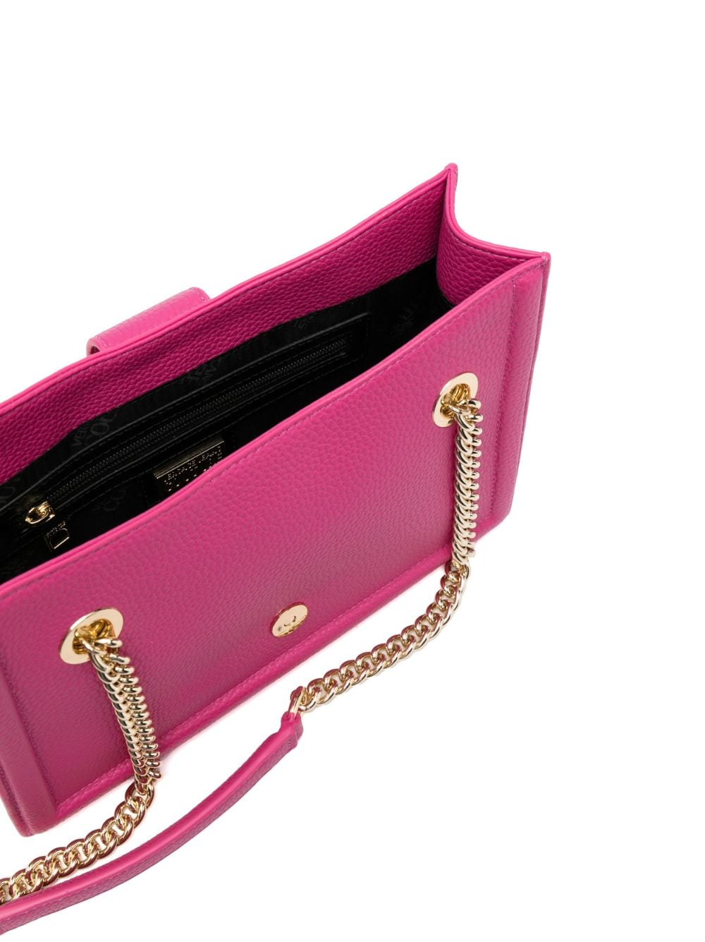 logo-engraved buckle shoulder bag