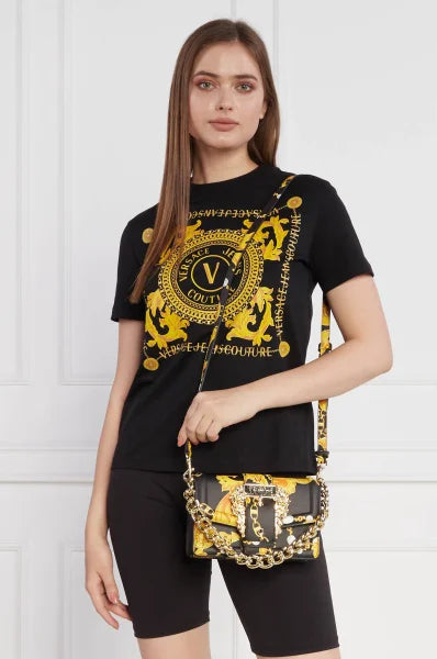 Chain Couture faux-leather crossbody bag