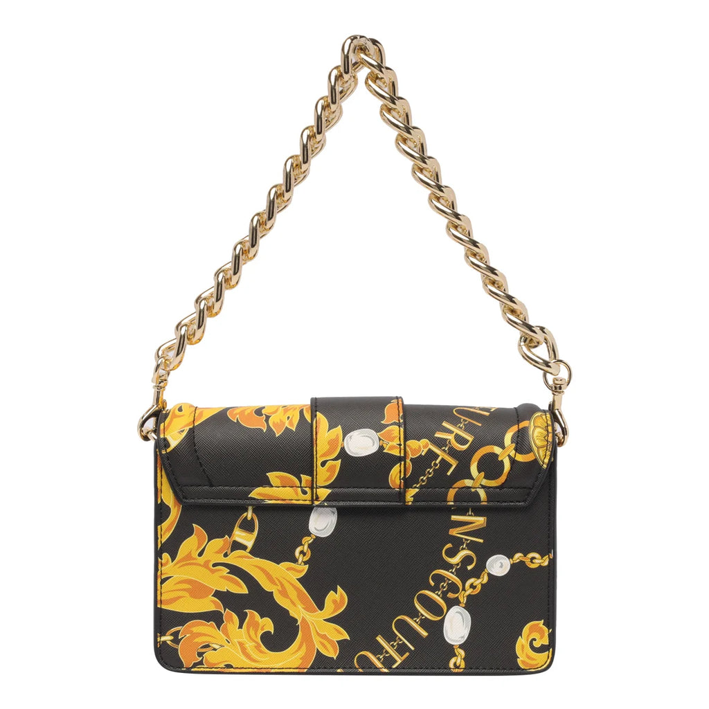 Chain Couture faux-leather crossbody bag