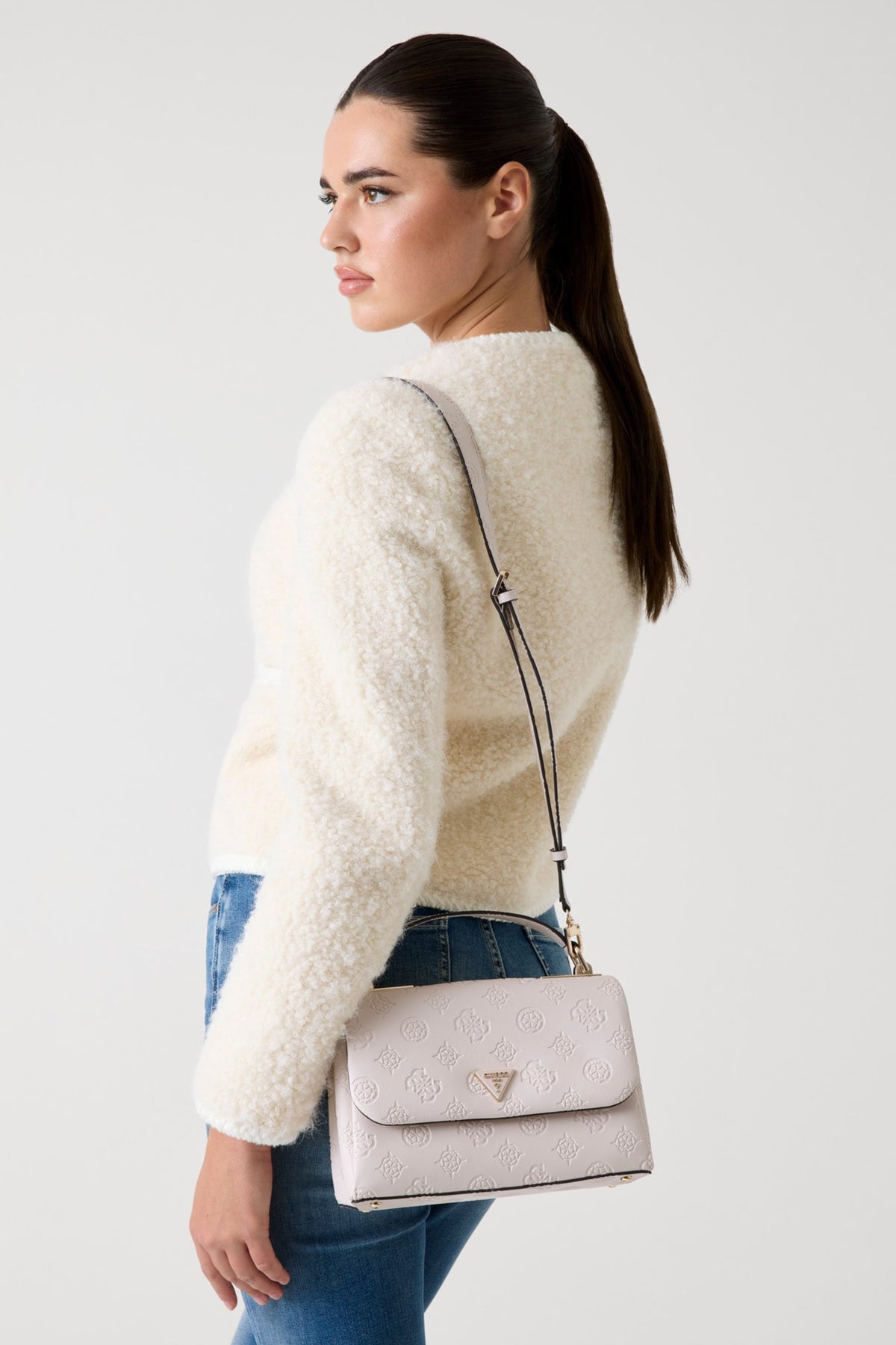Tisha handbag with 4G and peony logo