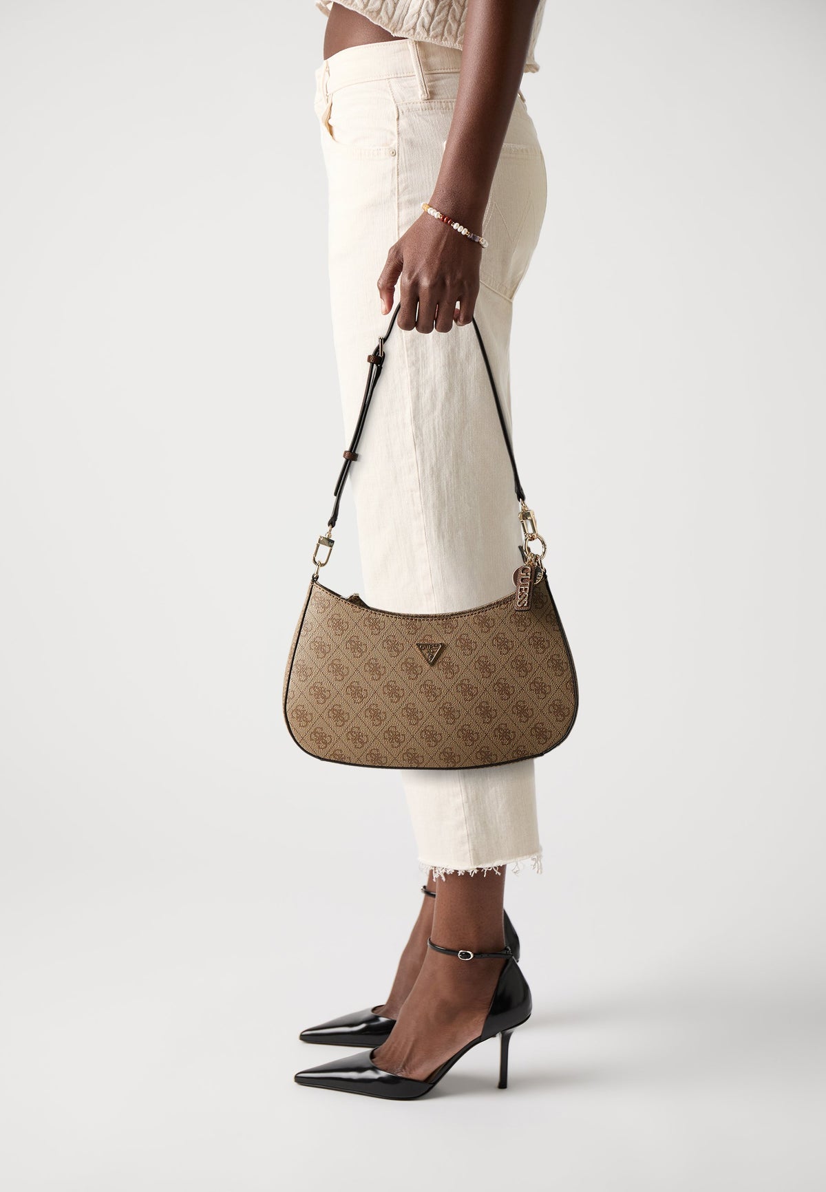 Noelle saffiano shoulder bag