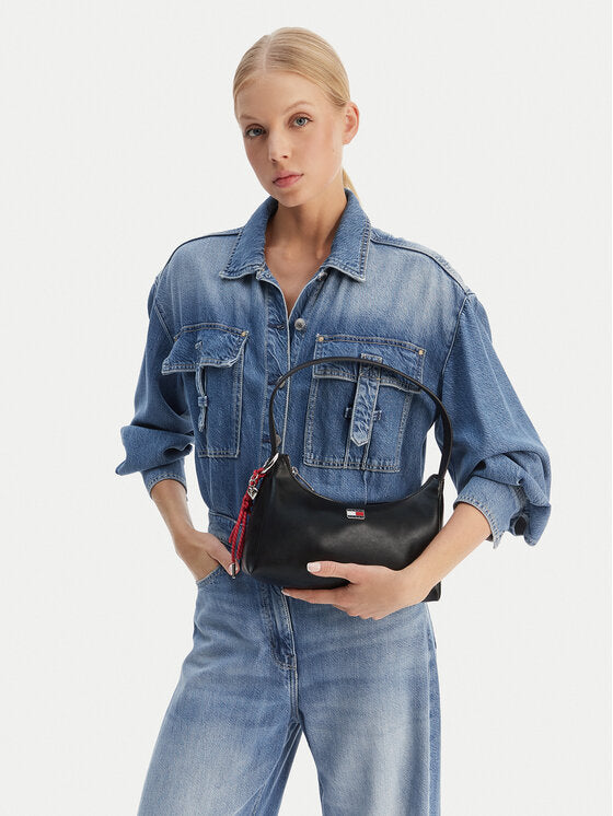 Small women's bag made of imitation leather