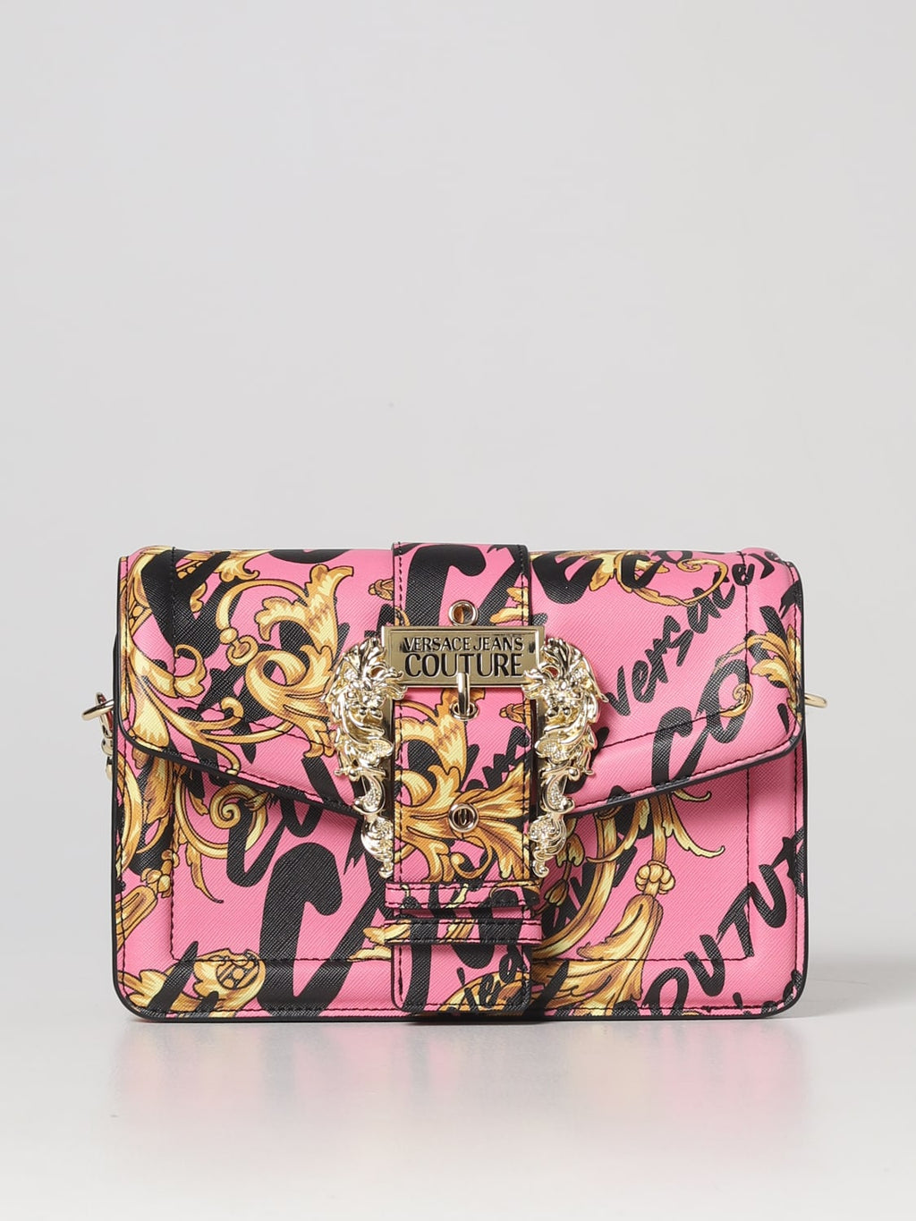 Crossbody bag synthetic pink