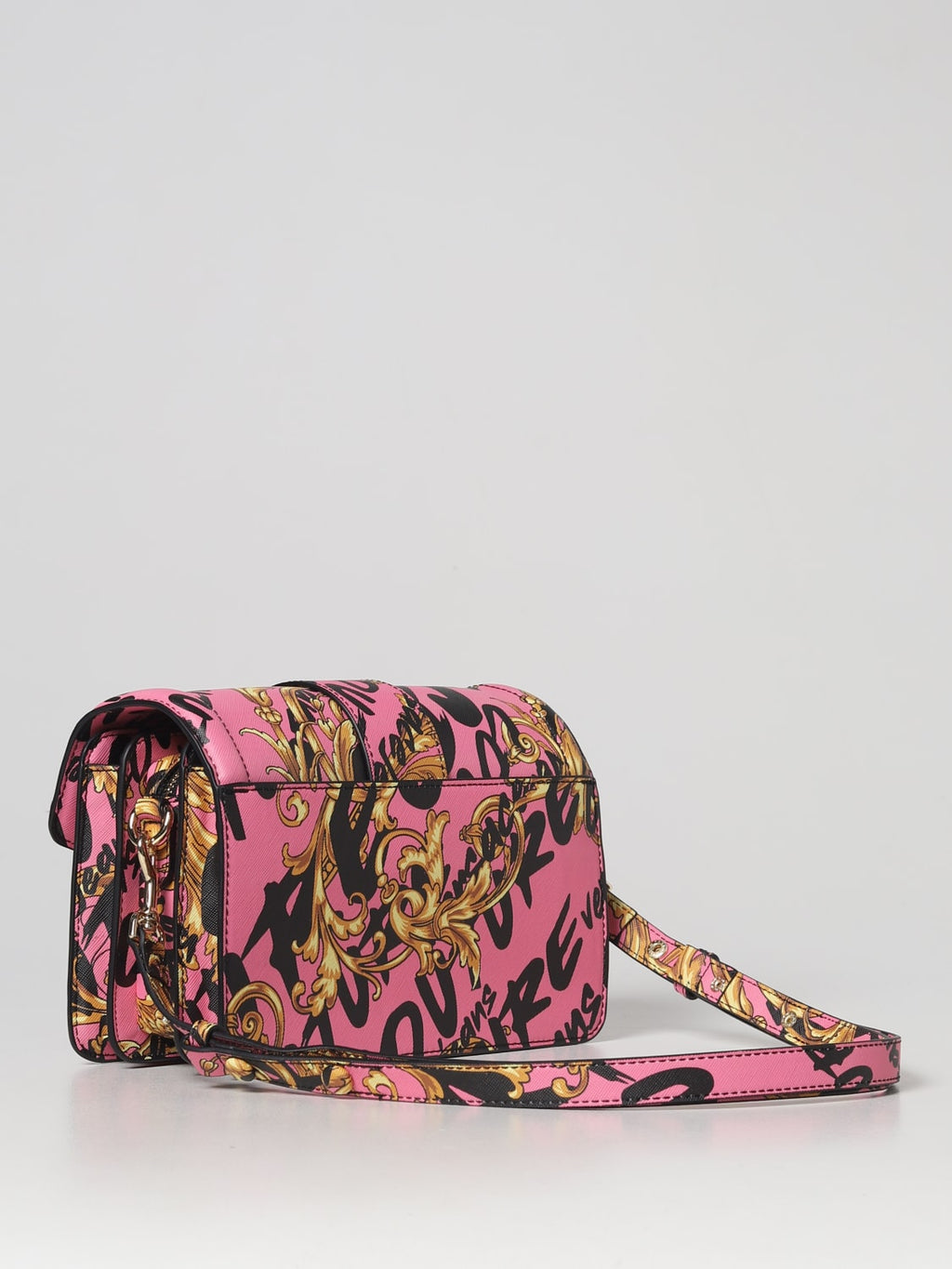 Crossbody bag synthetic pink