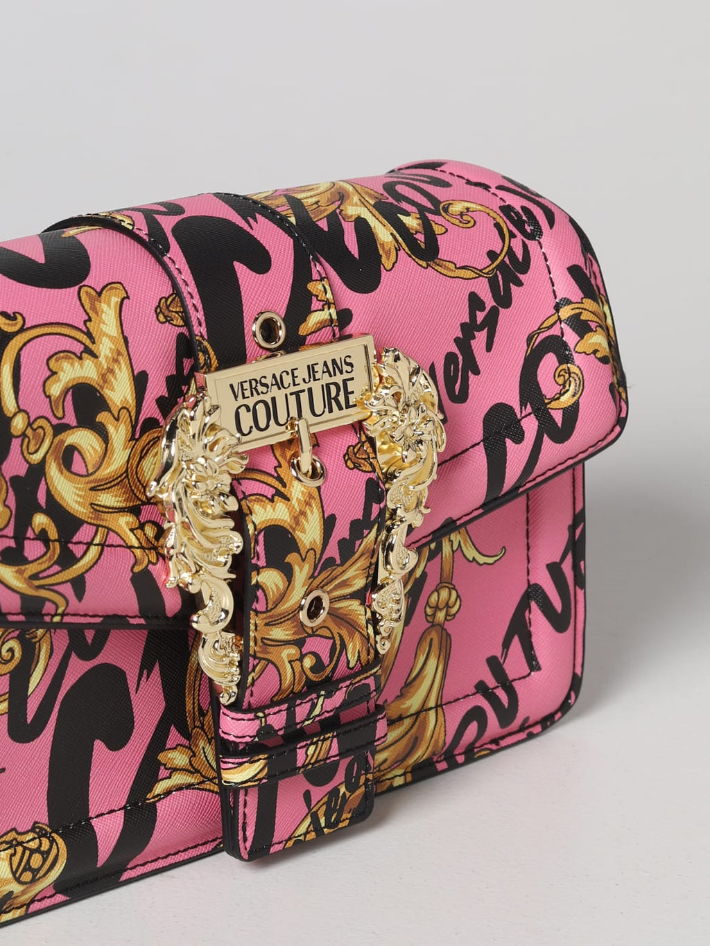 Crossbody bag synthetic pink