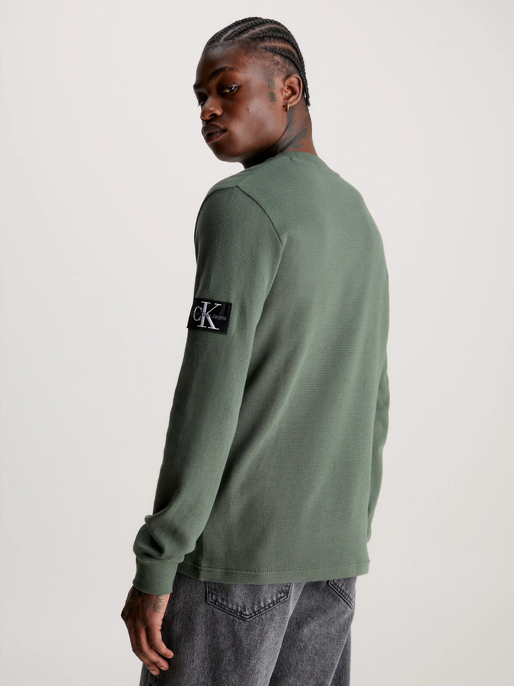 Slim Long Sleeve Waffle T-Shirt