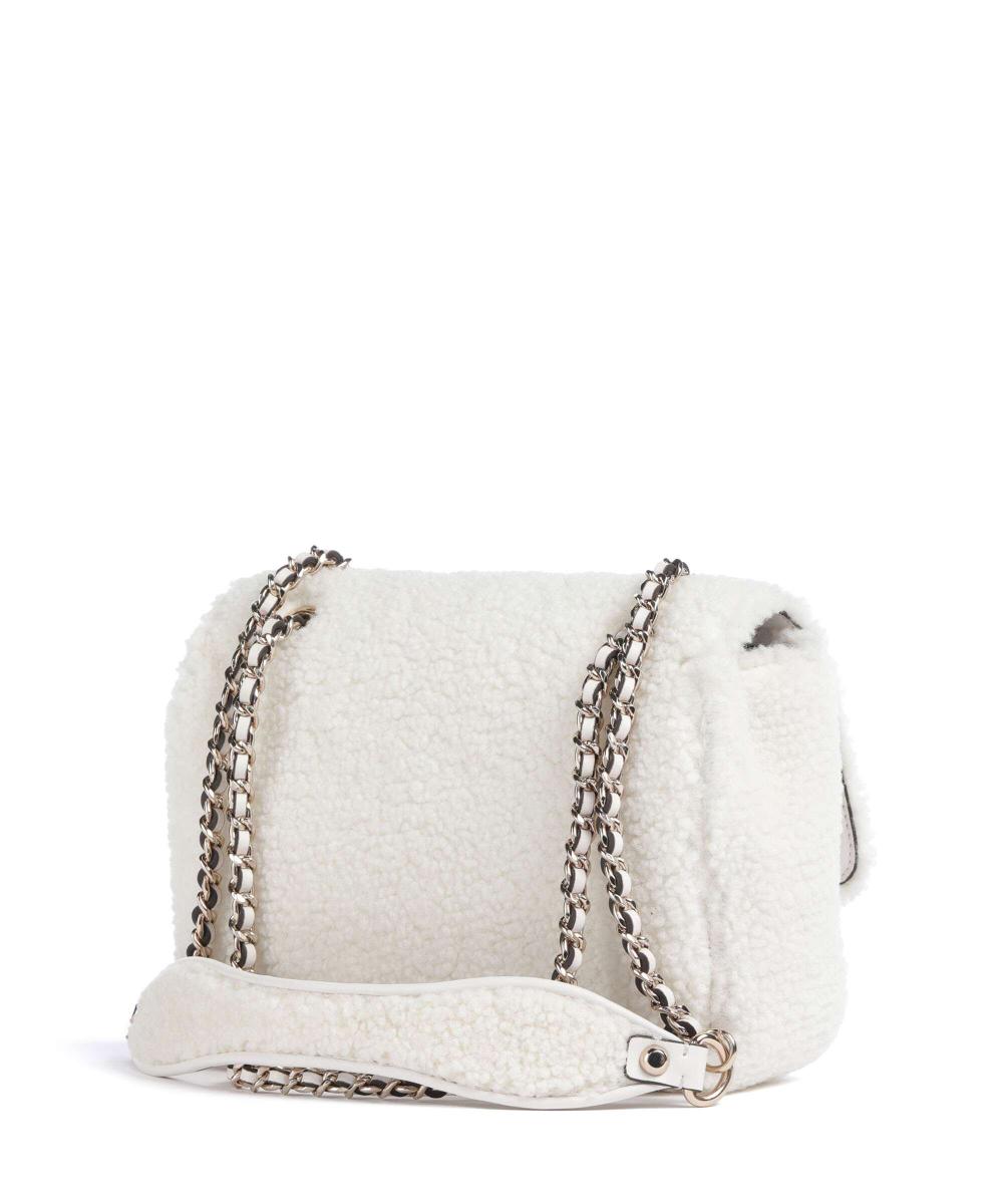 Aslia Shearling Shoulder bag polyester white