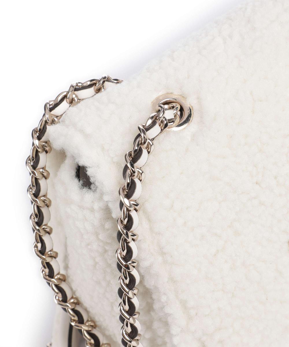 Aslia Shearling Shoulder bag polyester white