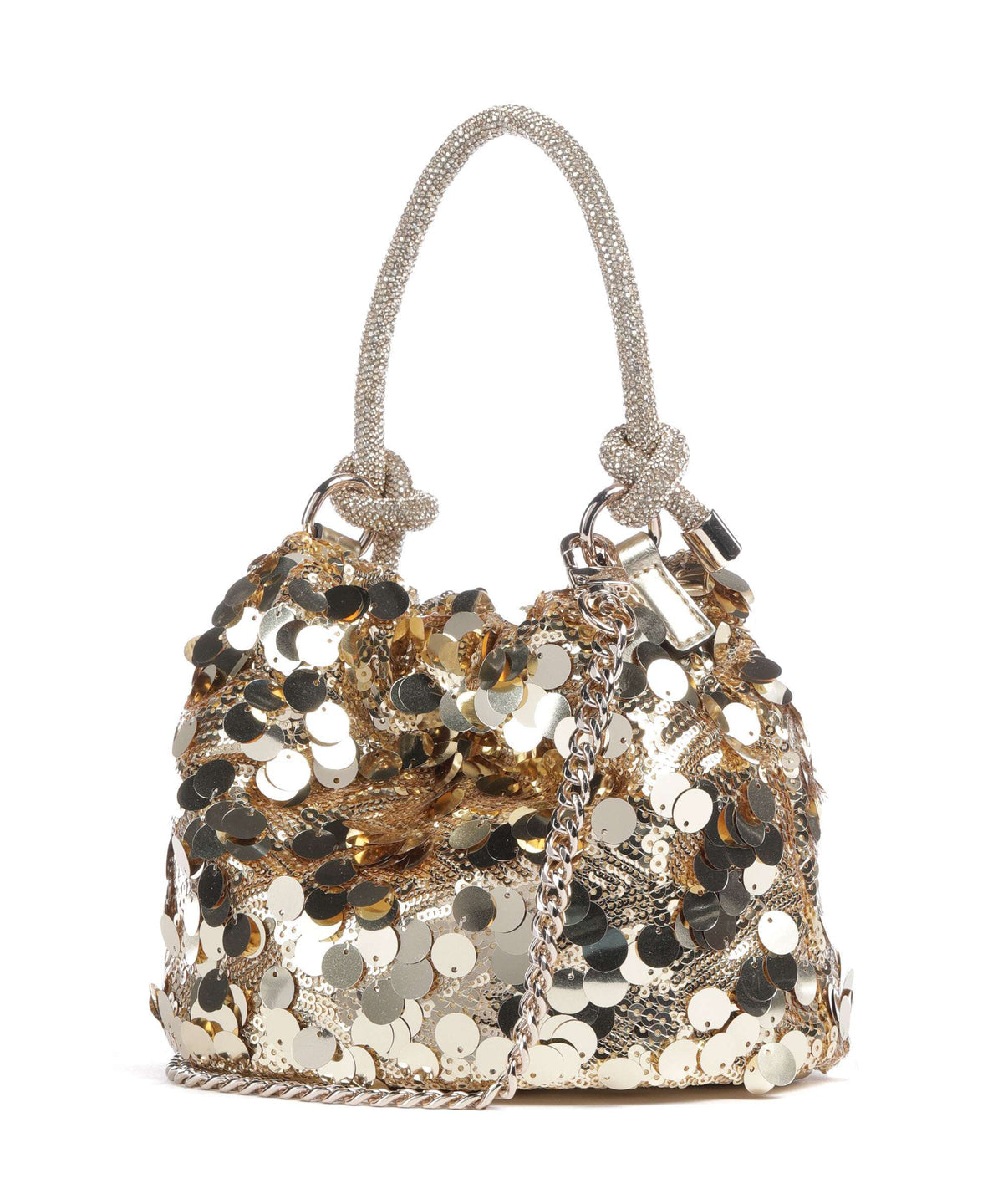 Holiday Bucket bag polyester gold