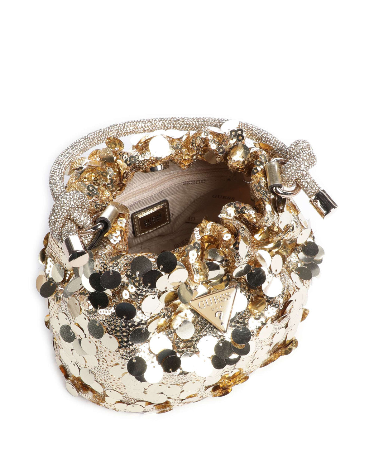 Holiday Bucket bag polyester gold