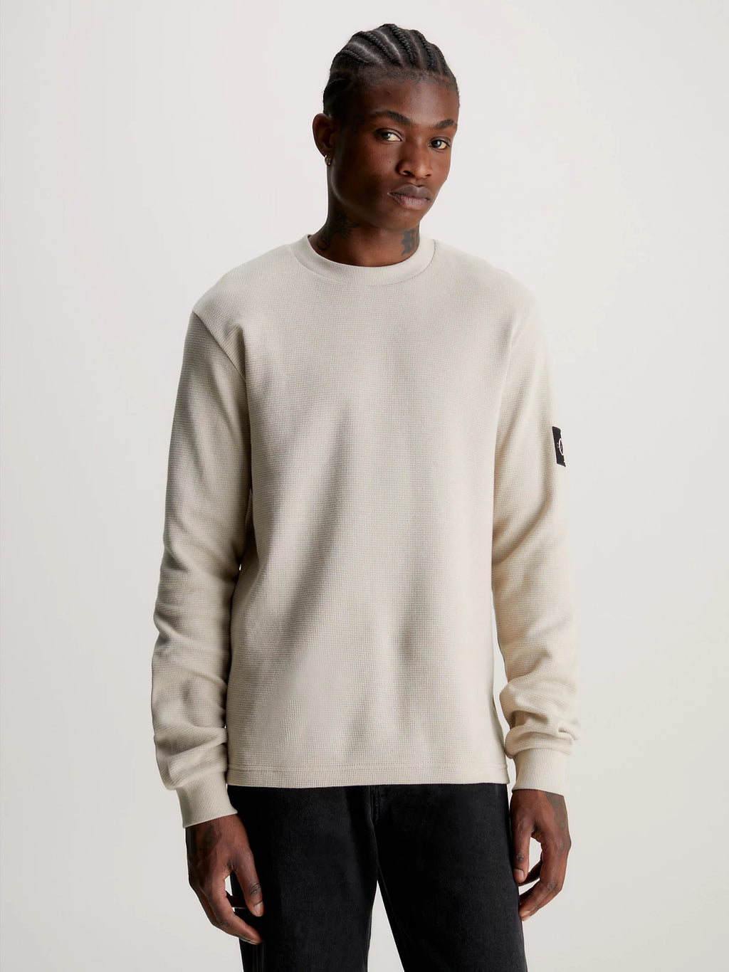 Slim Long Sleeve Waffle T-Shirt