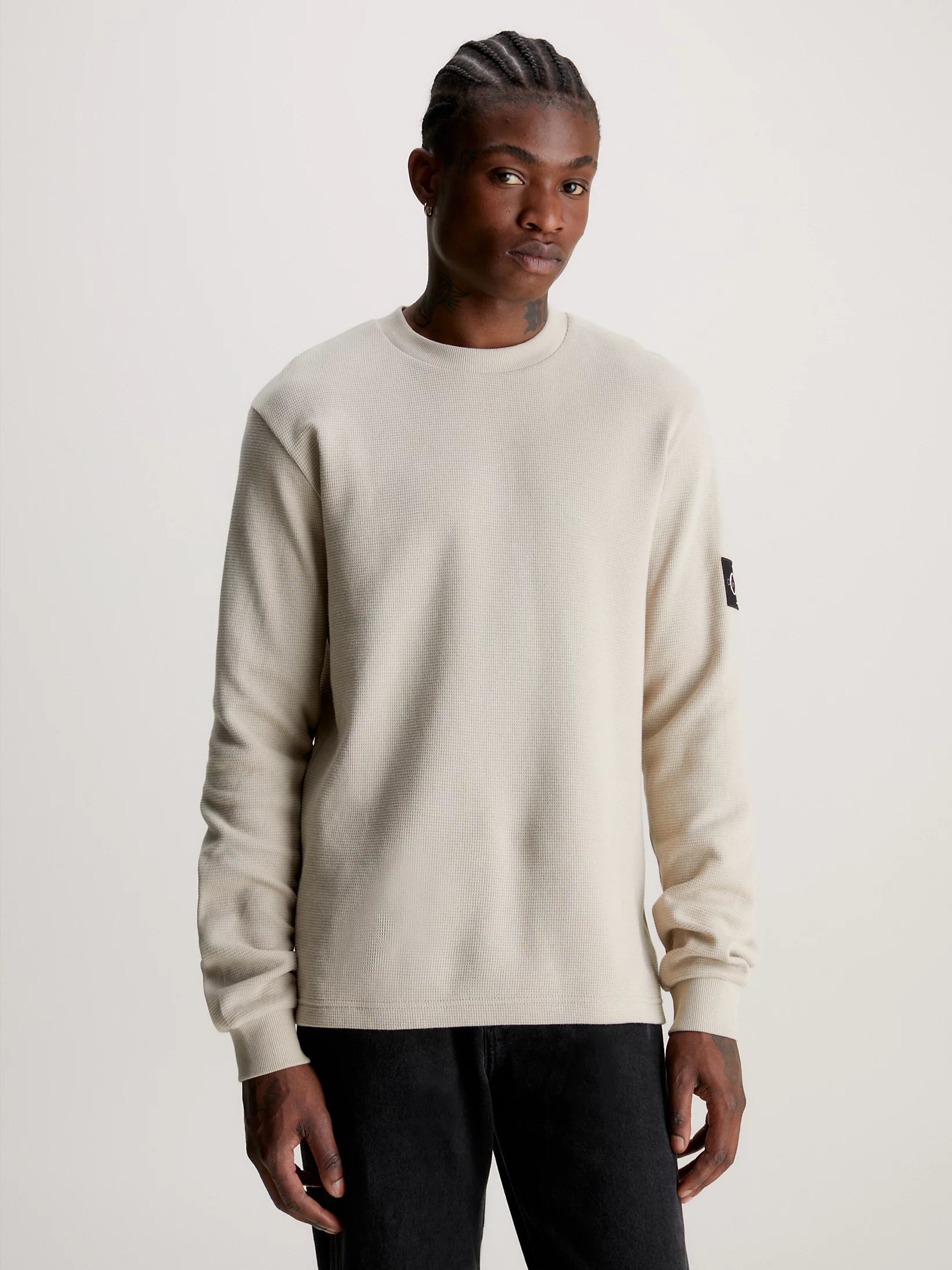 Slim Long Sleeve Waffle T-Shirt