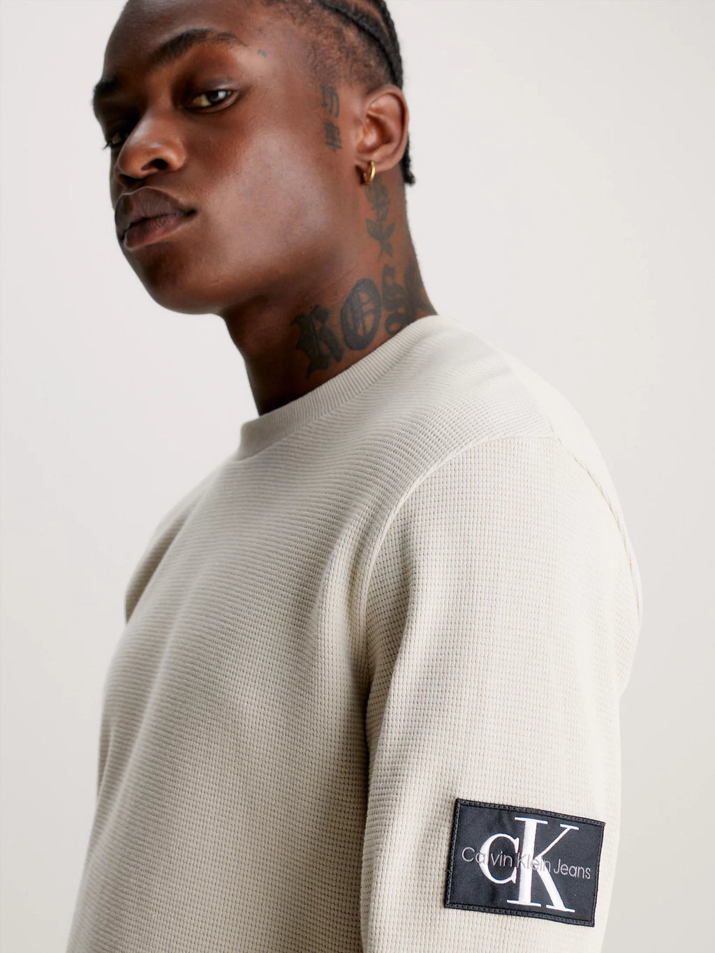 Slim Long Sleeve Waffle T-Shirt