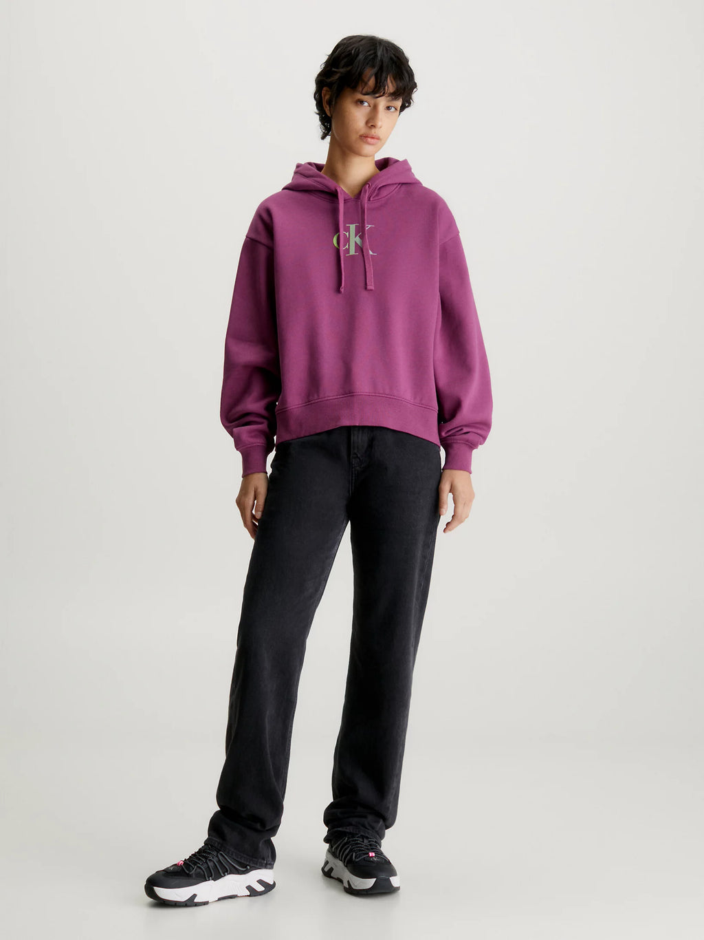 Oversized Gradient Logo Hoodie