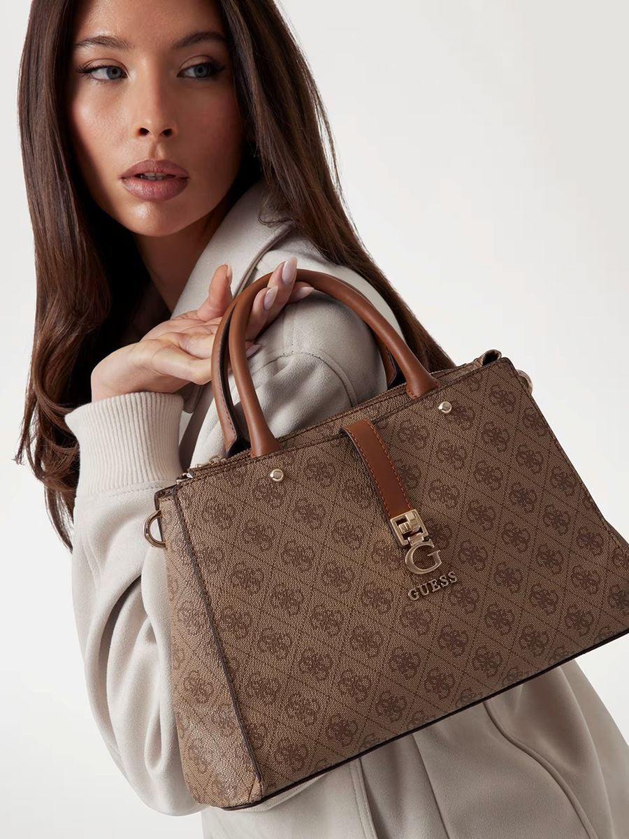 Guess Zamira 4G Logo Med Handbag