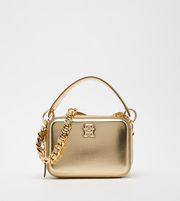 Tommy Hilfiger Th Chic Trunk Gold Handbag