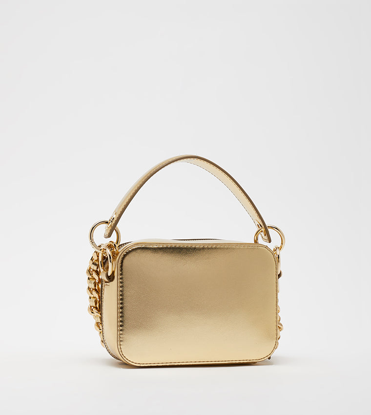 Tommy Hilfiger Th Chic Trunk Gold Handbag