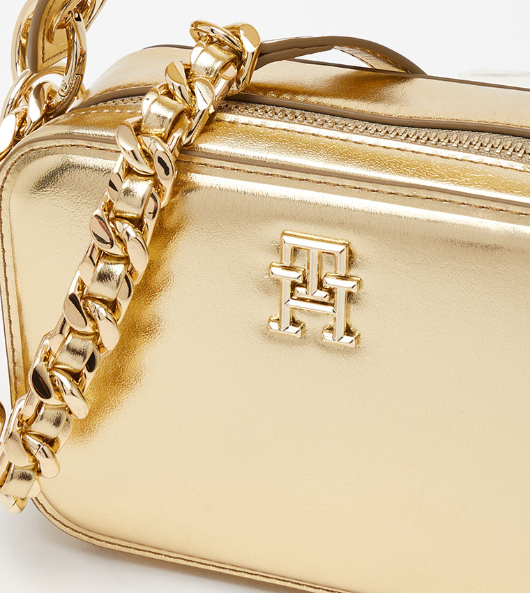 Tommy Hilfiger Th Chic Trunk Gold Handbag