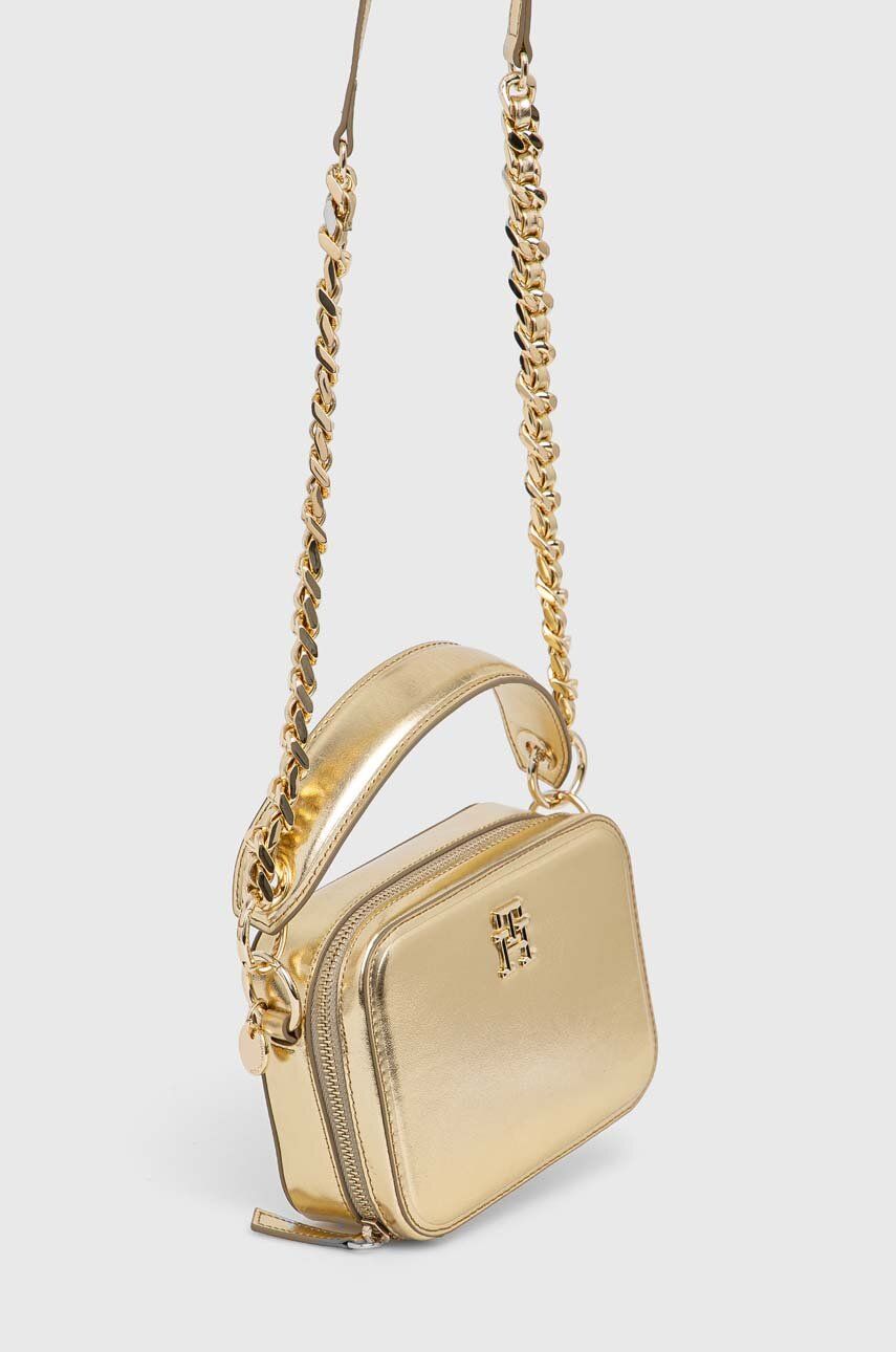 Tommy Hilfiger Th Chic Trunk Gold Handbag