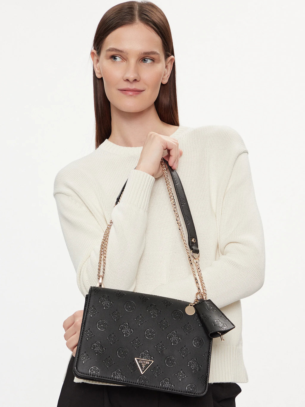 Jena 4g peony logo shoulder bag