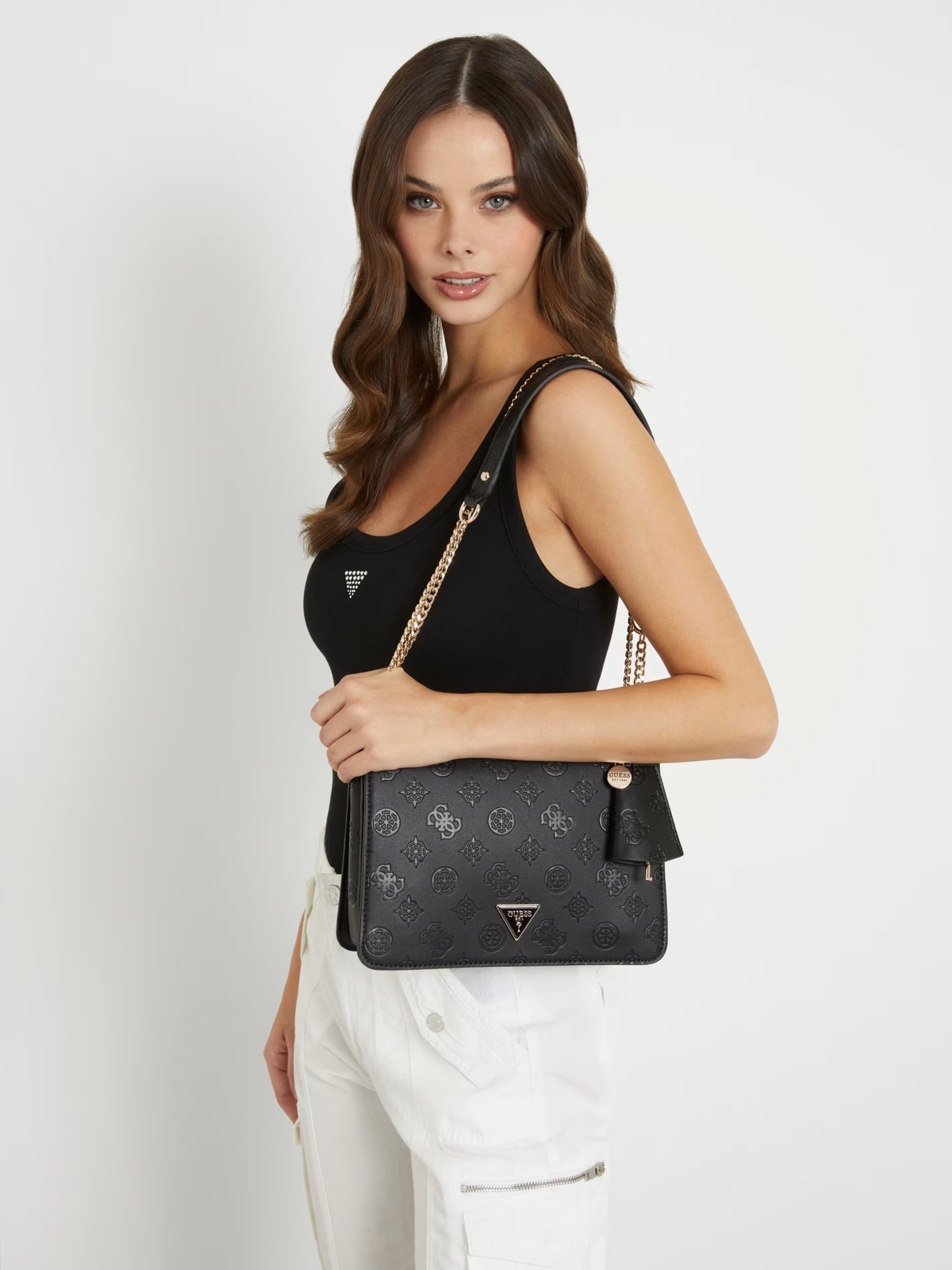 Jena 4g peony logo shoulder bag