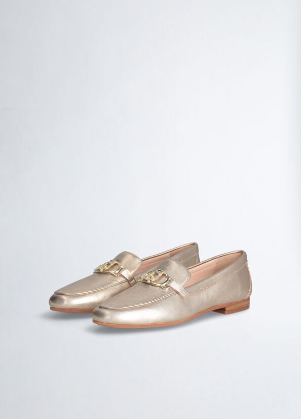 Emel 01 Golden Moccasins - Liu Jo