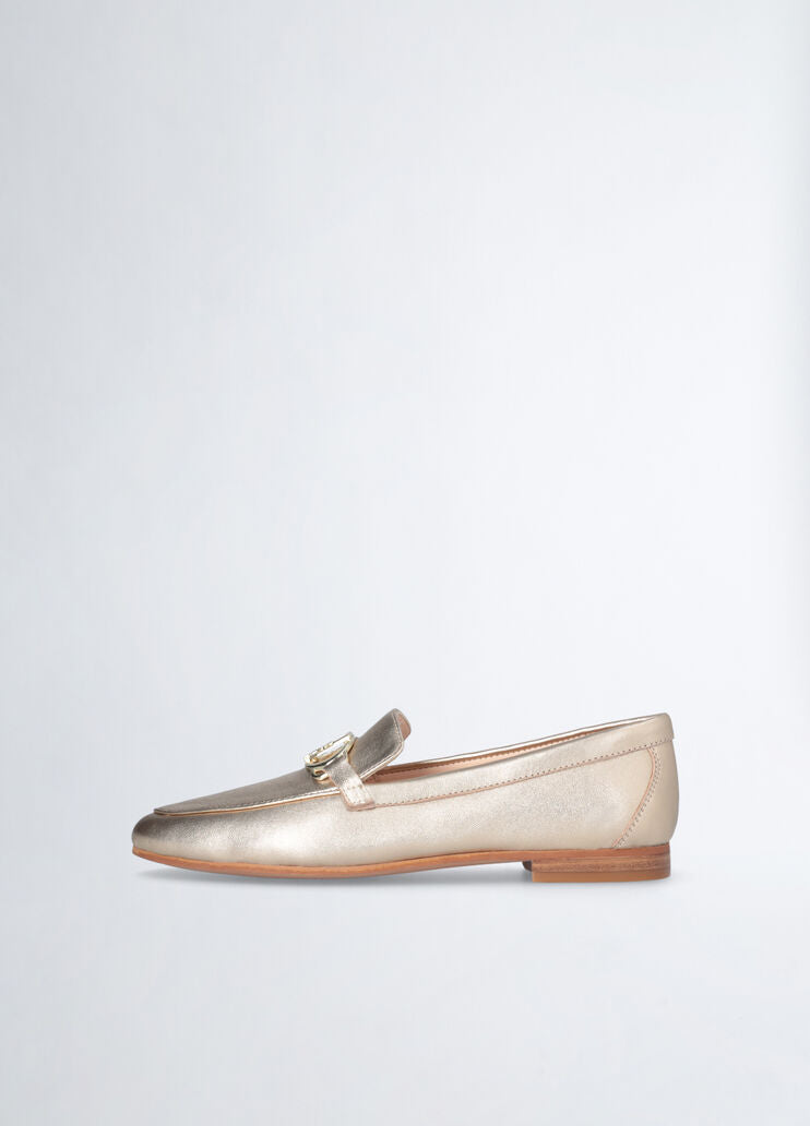 Emel 01 Golden Moccasins - Liu Jo