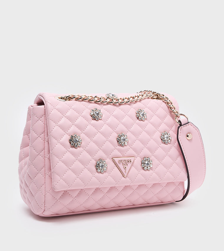 EVERLEE Embellished Flap Convertible Crossbody Bag