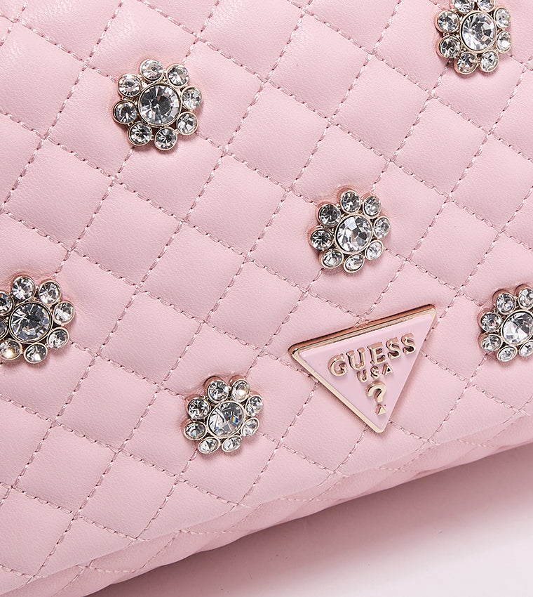 EVERLEE Embellished Flap Convertible Crossbody Bag