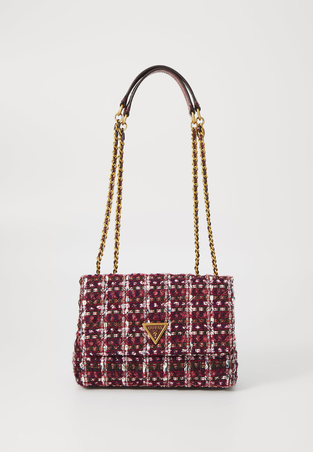 GIULLY CONVERTIBLE FLAP - Across body bag - burgundy multi