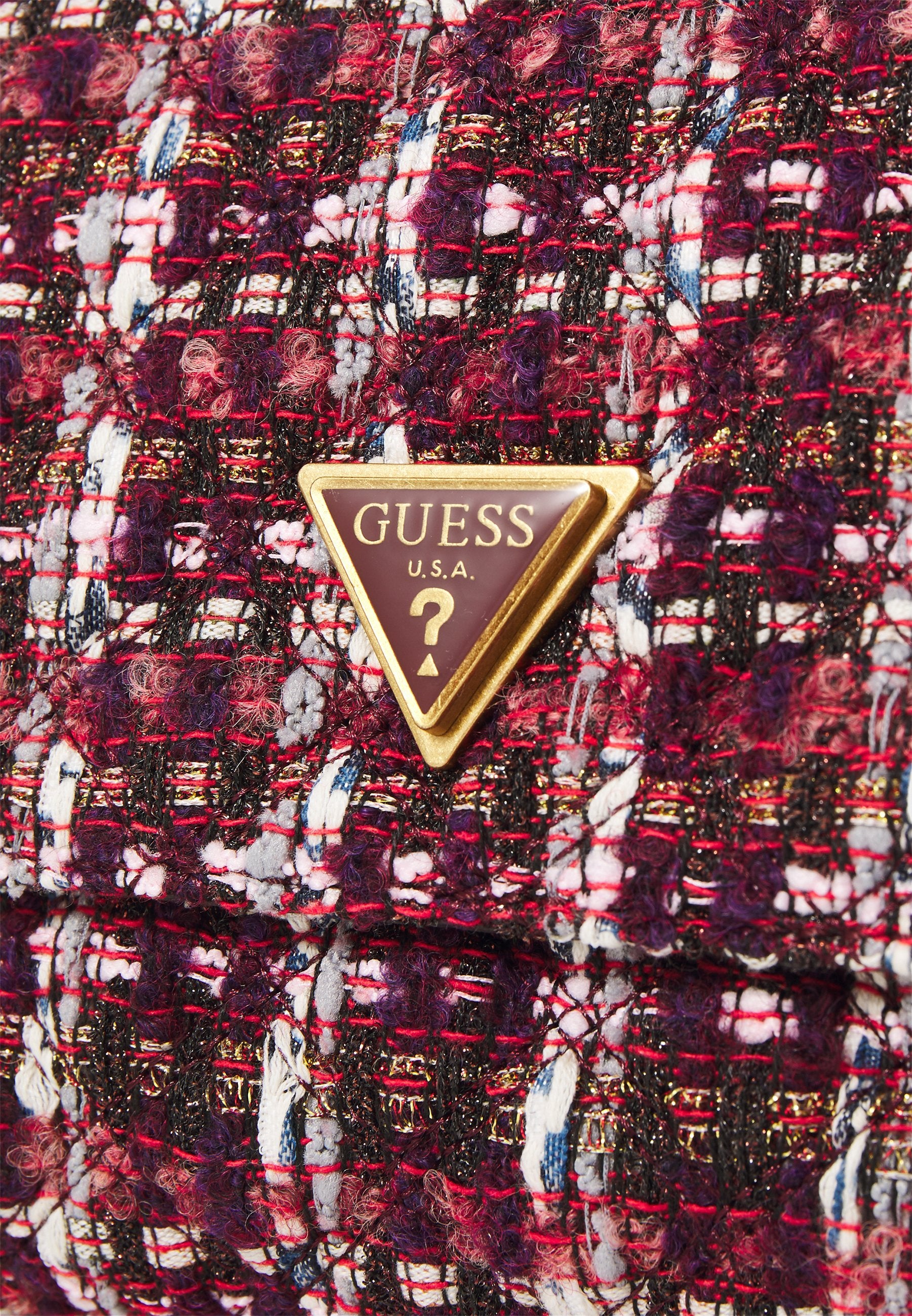 GIULLY CONVERTIBLE FLAP - Across body bag - burgundy multi