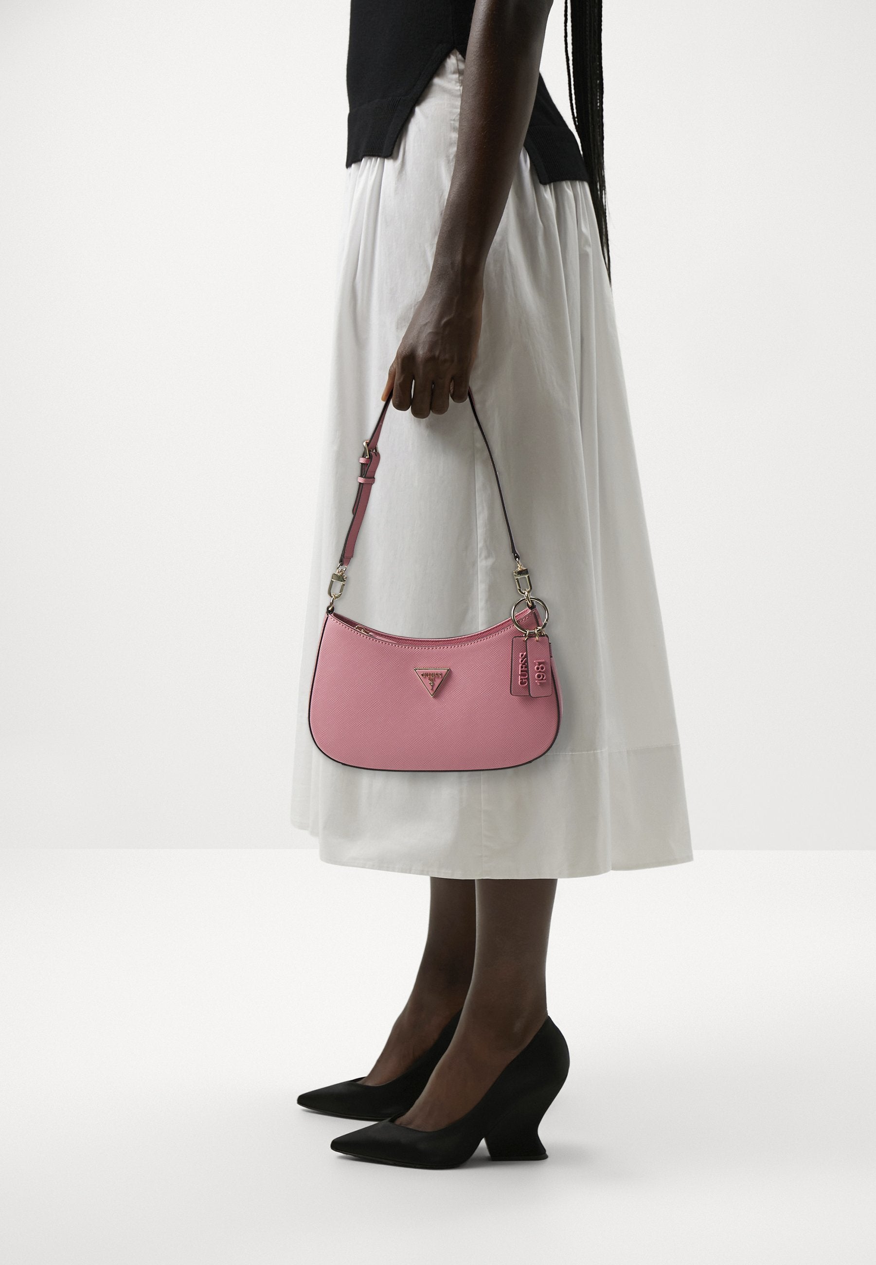 NOELLE TOP ZIP SHOULDER BAG - Handbag