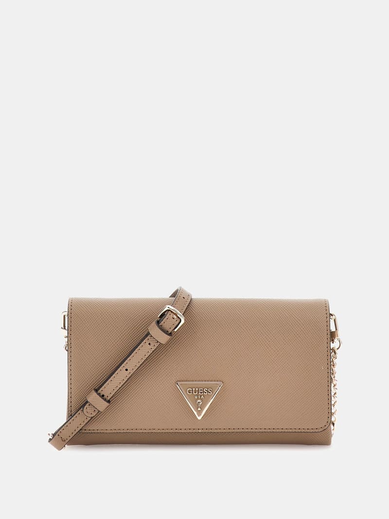 Noelle saffiano clutch bag
