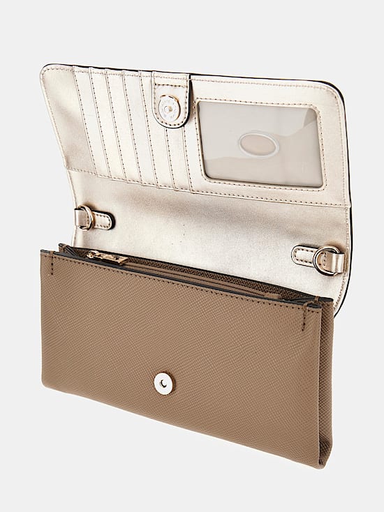 Noelle saffiano clutch bag