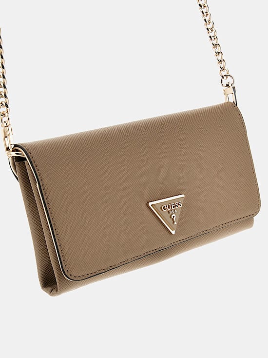 Noelle saffiano clutch bag