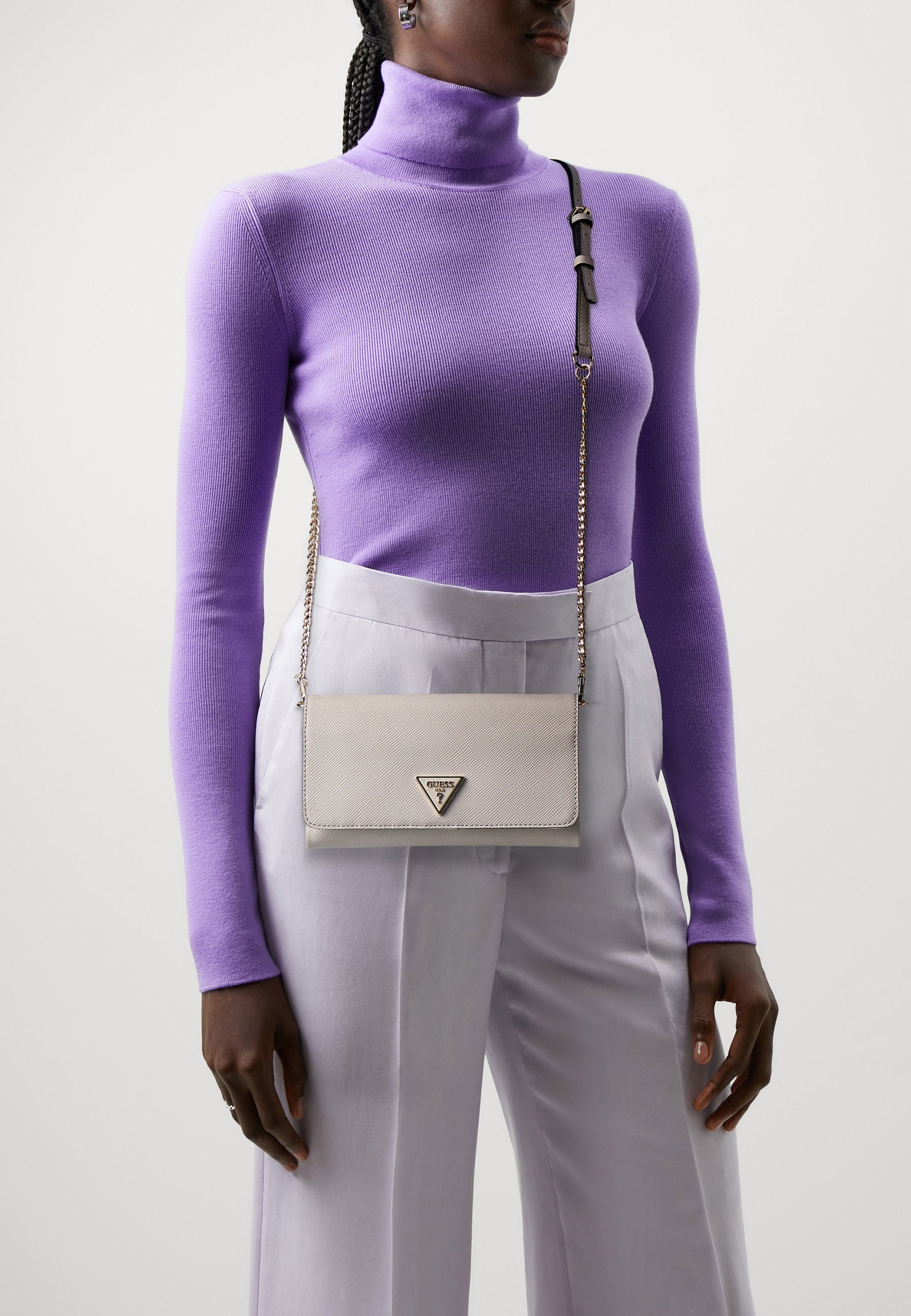 Noelle saffiano clutch bag