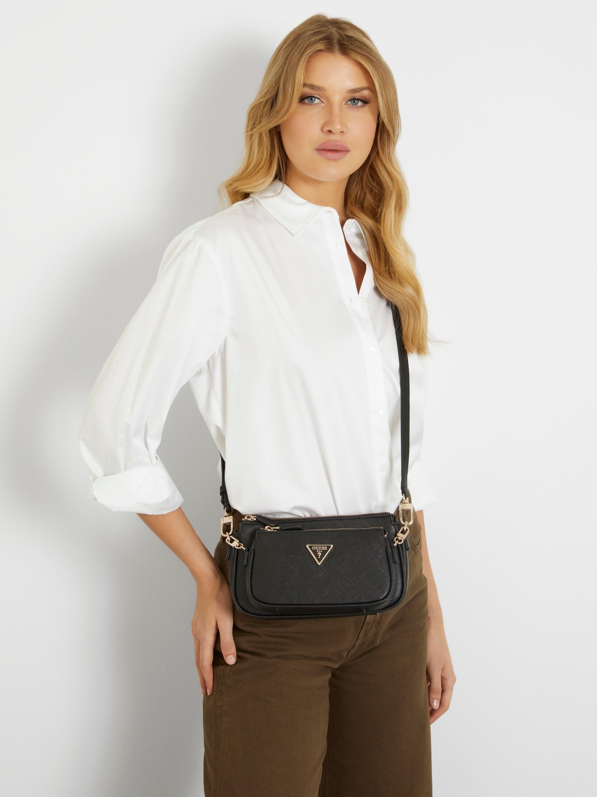Noelle saffiano mini crossbody bag