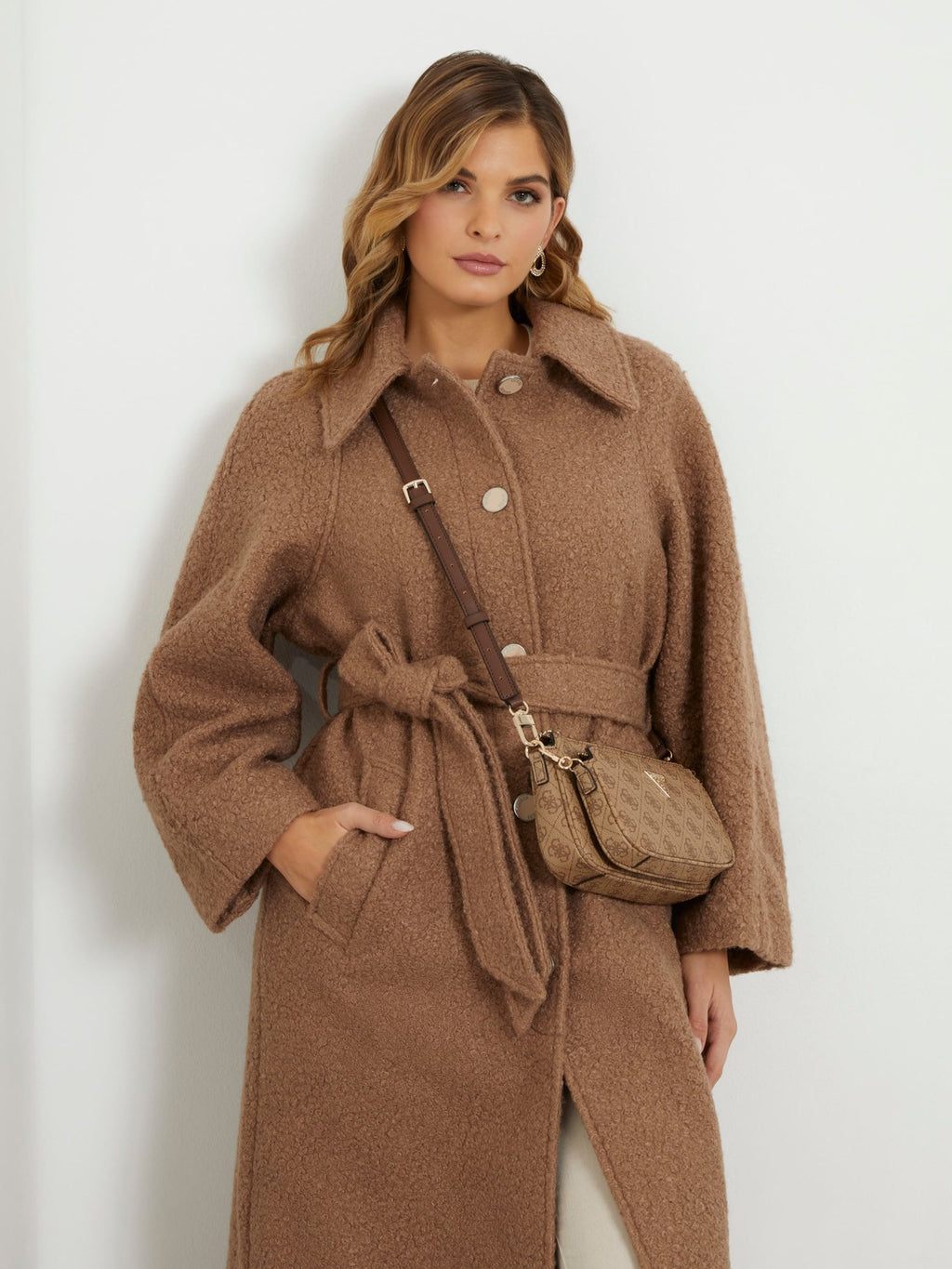 Noelle saffiano mini crossbody bag