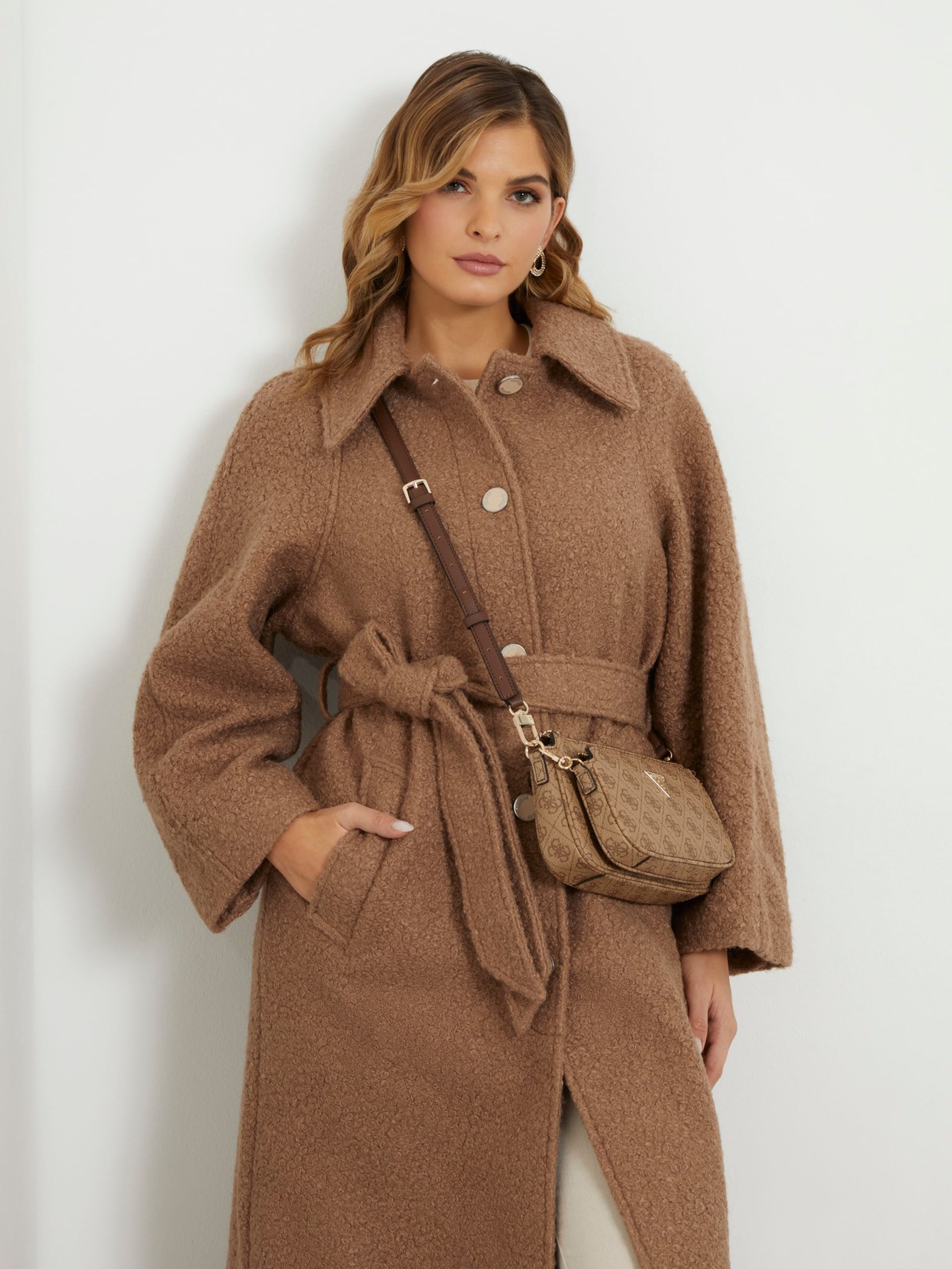 Noelle saffiano mini crossbody bag