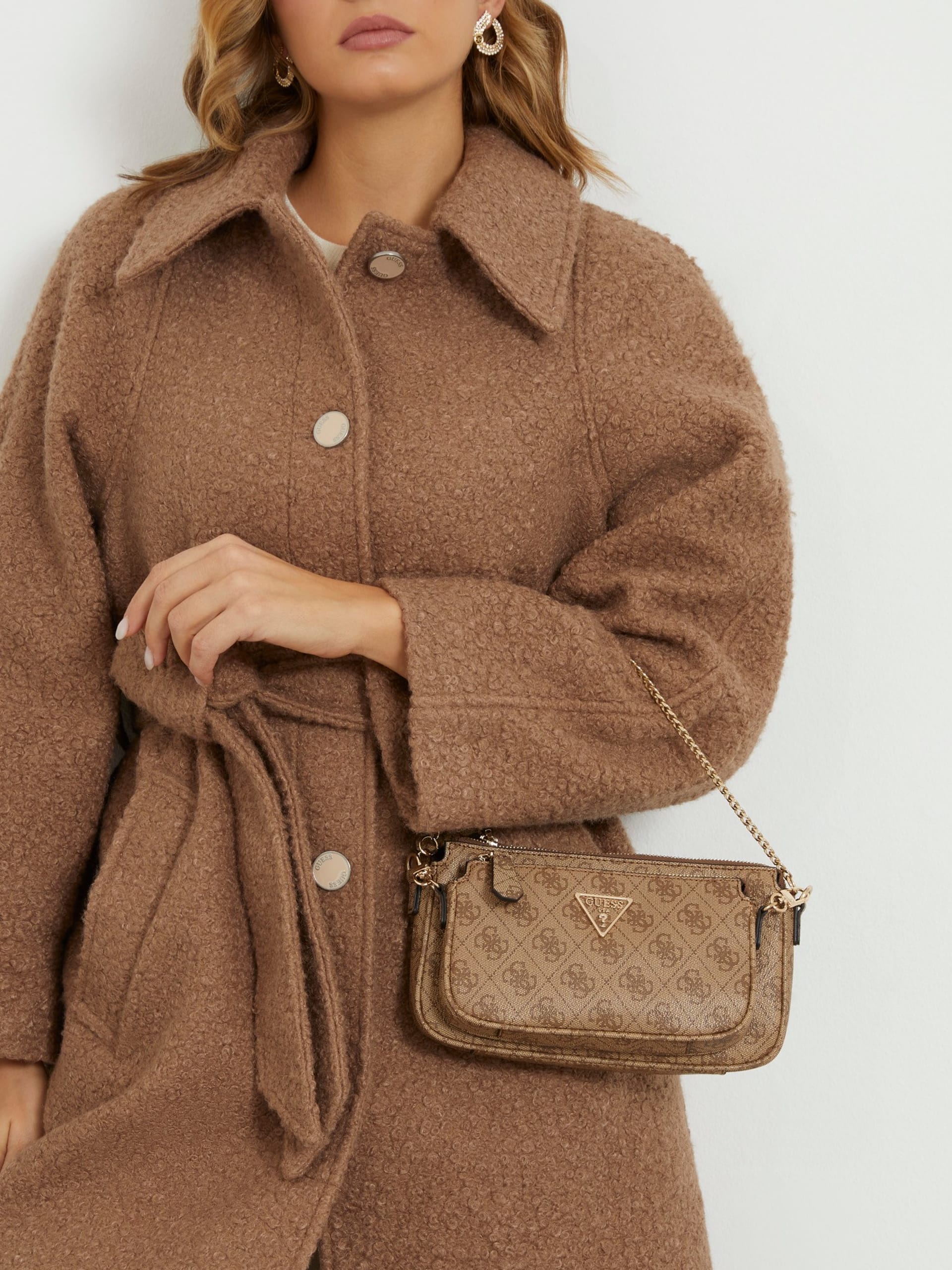Noelle saffiano mini crossbody bag