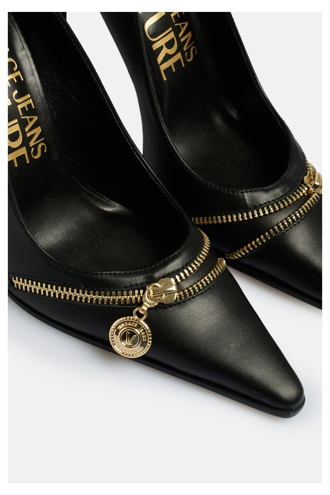PUMPS WITH DECORATIVE ZIP