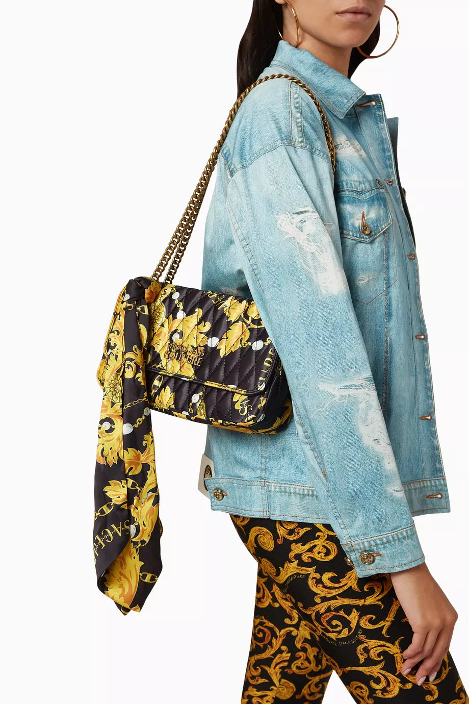 Thelma Medium Shoulder Bag in Quilted Satin