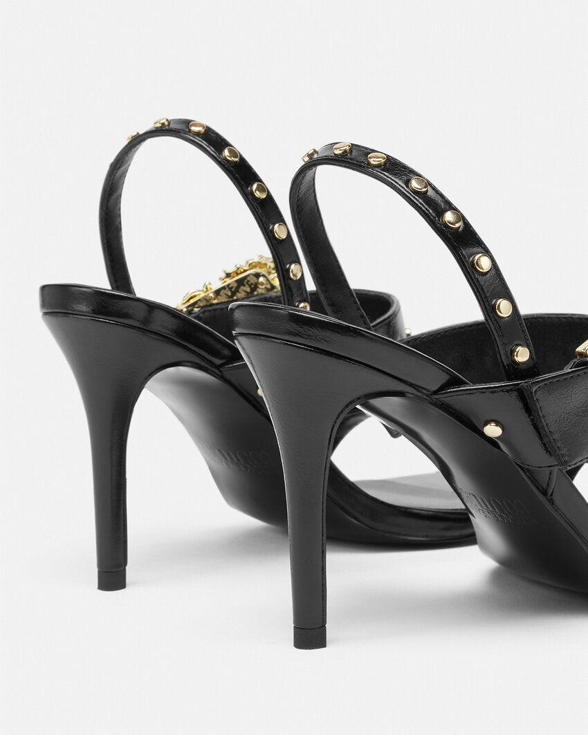 STUDDED EMILY SLINGBACK SANDALS