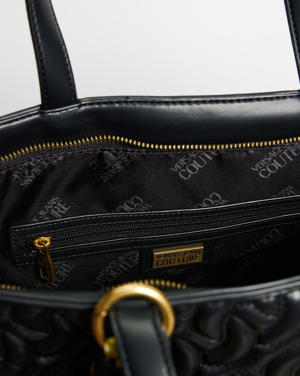 Quilted Scarf-Detailed Tote Bag